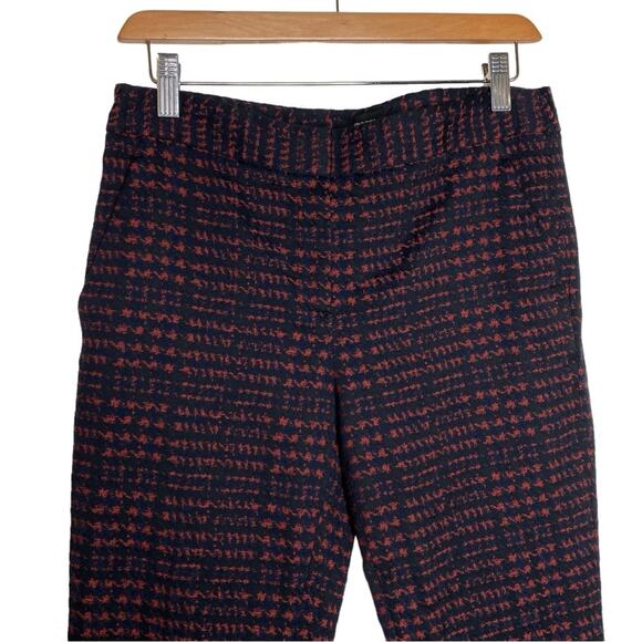 Theory Easy Slim Leg Houndstooth Print Trousers Stretch Women's Size 2 - Picture 3 of 9